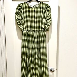 Topshop Seersucker Midi Dress